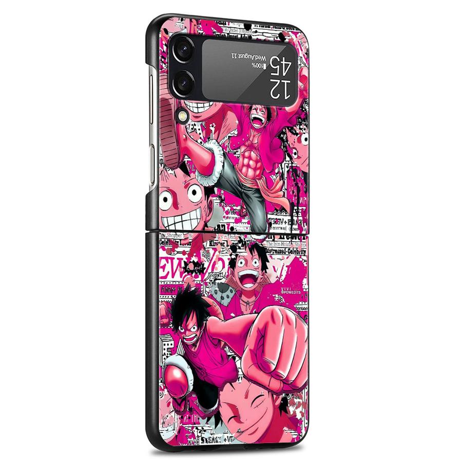 Back Cover Phone Case for Samsung Galaxy Z Flip 3 Z FLIP 6 Z Flip Z Flip 5 Anime One Pieces