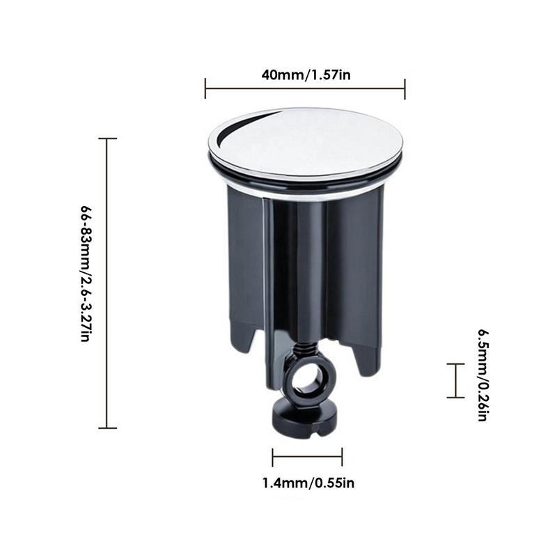 40mm Sink Plug Height Adjustable 40mm Drain Plug Universal Sturdy And Antirust Drain Plug For Sinks And Bathtubs Fits Universal