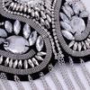 Epolet Decorativ Handmade Stras Stil Punk Retro Mărgică cu Ciucure Lanț Placă de Umăr Insignă pentru Decor Haine