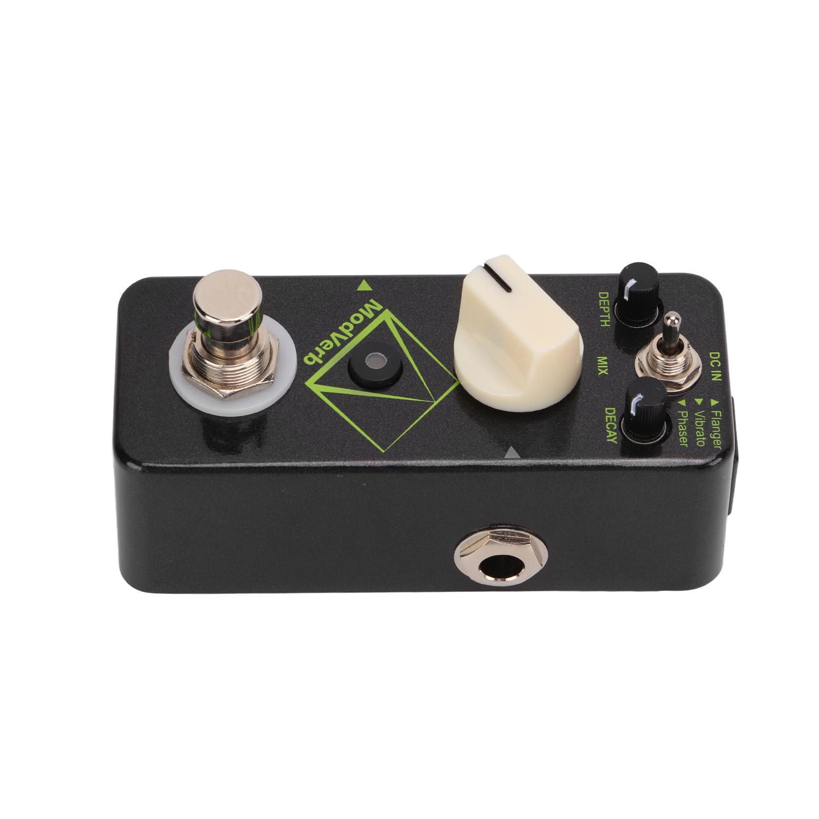 Modulation Reverb Pedal Electric Guitar Single Block Effector 3 Modes Metal Shell DC9V