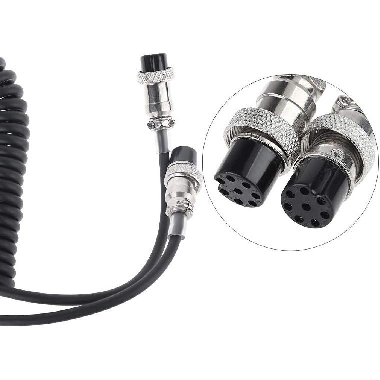 8Pin Female to 8 Pin Female Aviation Microphone Mic Cable for Transceiver MC-60 MC-60A MC-90 TS-2000