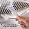 Ergonomic Deep Reach Cleaning Brush Suitable For Aviary Accessories Grills Grates Features Angled Head & Scrubbing Blade