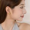 Women's Niche Stainless Steel Two-tone Earrings, Vreative Jewelry, High-end INS Style New Uique Design, Waterproof Gift Jewelry