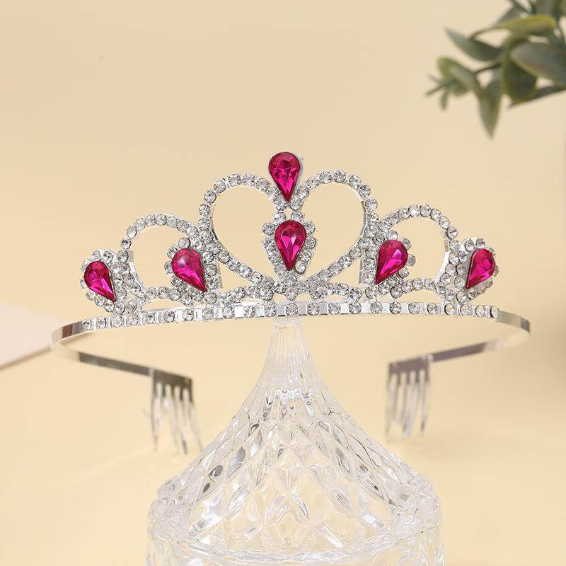 Bridal Crown Headwear Alloy Rhinestone Headband Wedding Crown Birthday Hair Accessories Party Headband Accessories