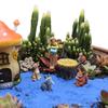 6pcs Resin Fairy Garden Statue Cute Miniatures Figurine Sculpture Crafts Mushroom House Set  Balcony
