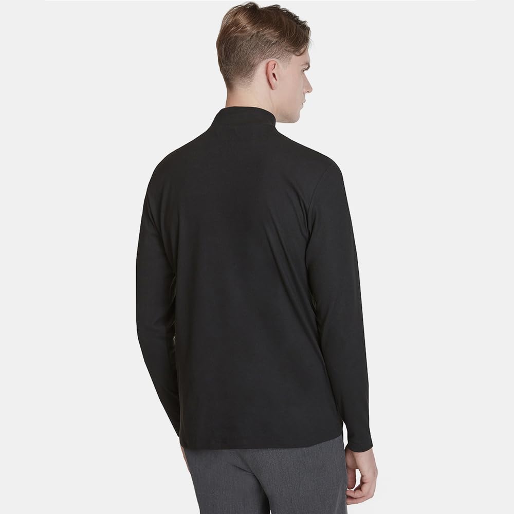 Tesla Turtleneck Sports Fleece Loose Fit Long Sleeve Compression Wear with Face Compression Heattech Running Sports Thermal Innerwear Men's