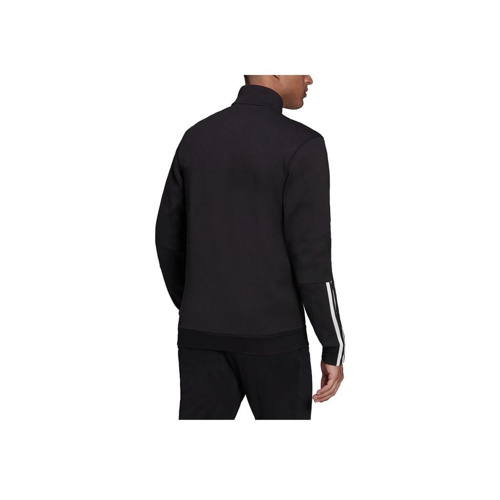 adidas Spor Gündelik Dik Yaka Erkek Ceket Siyah GV5338