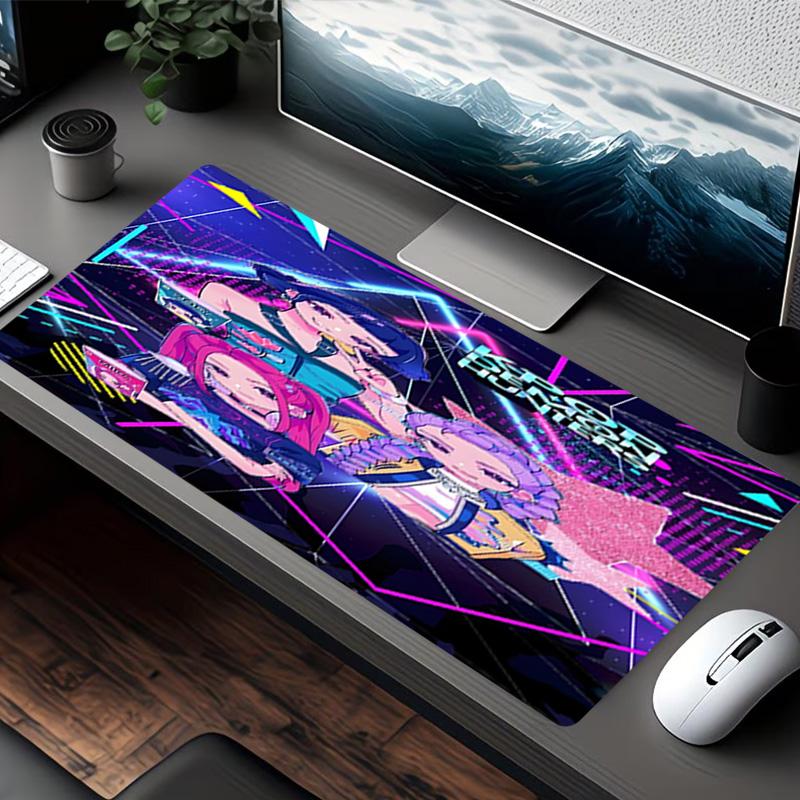 Tappetino Mouse con Stampa KPop Demon Hunters, per Tastiera, Laptop, PC, per Ufficio, Casa, Decorazione Scrivania, Regalo di Compleanno Perfetto per Giocatori