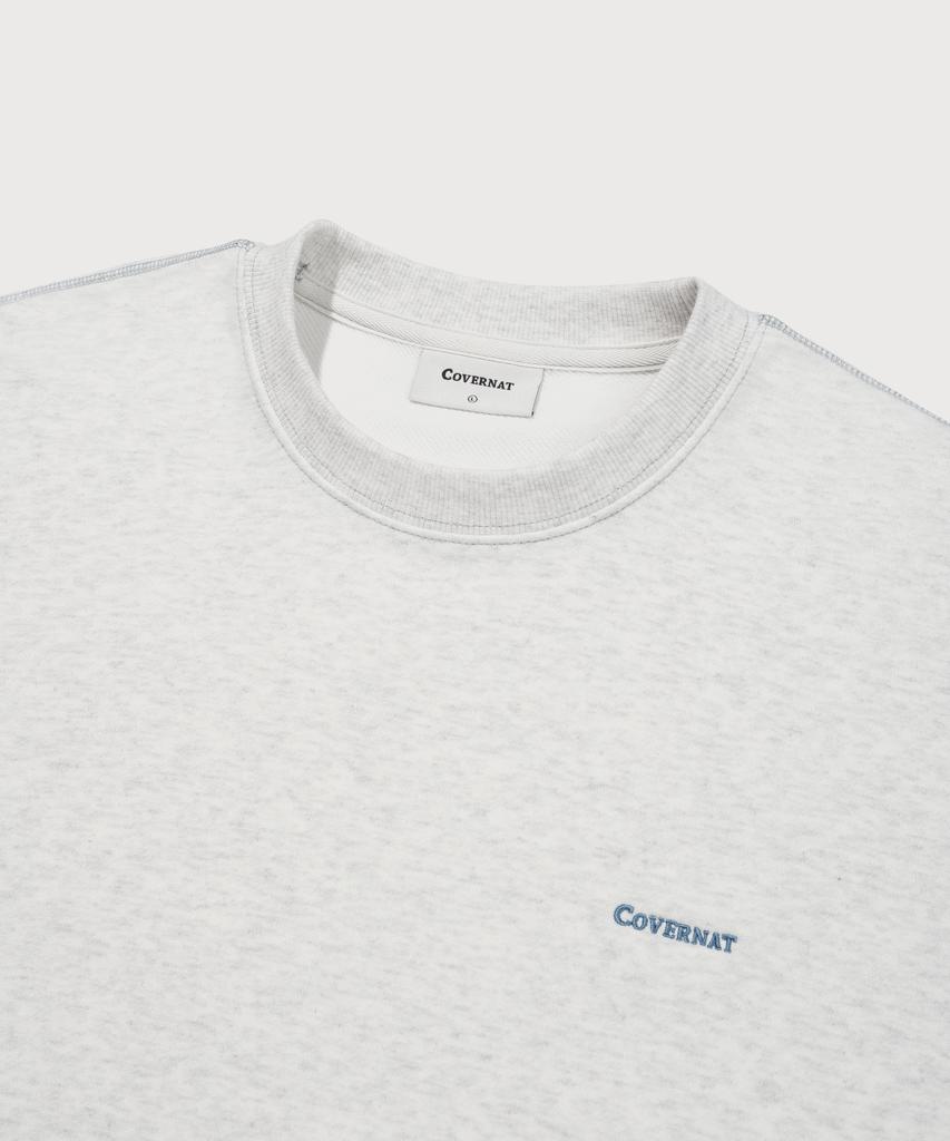 COVERNAT Small Logo Sweatshirt Heather Gray