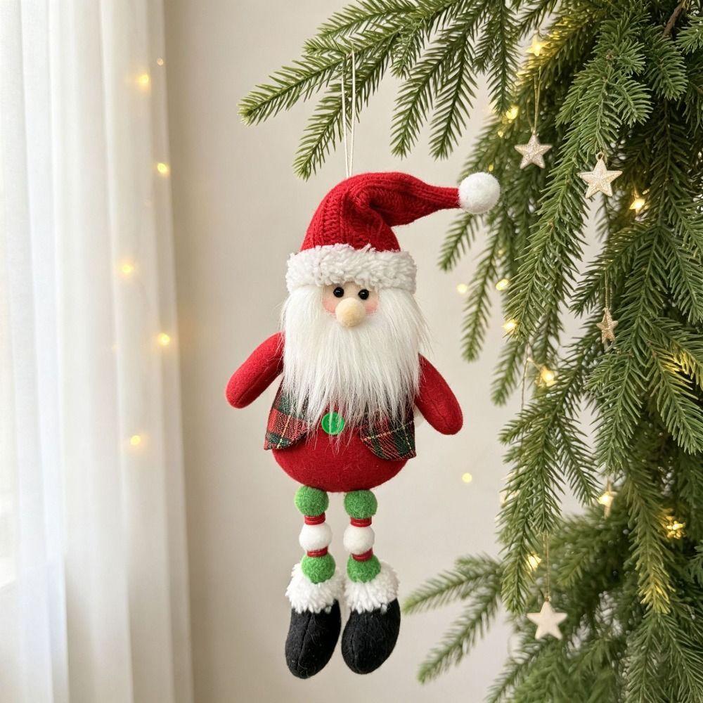 Elk Deer Doll Christmas Santa Claus Pendant Santa Claus Christmas Doll Ornament Home Decoration