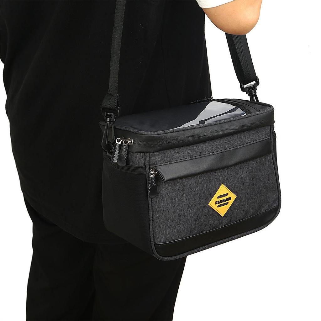 Water-Repellent Handlebar Bag: Insulated Front Bag for Bicycle, Electric Vehicle, and Motorcycle