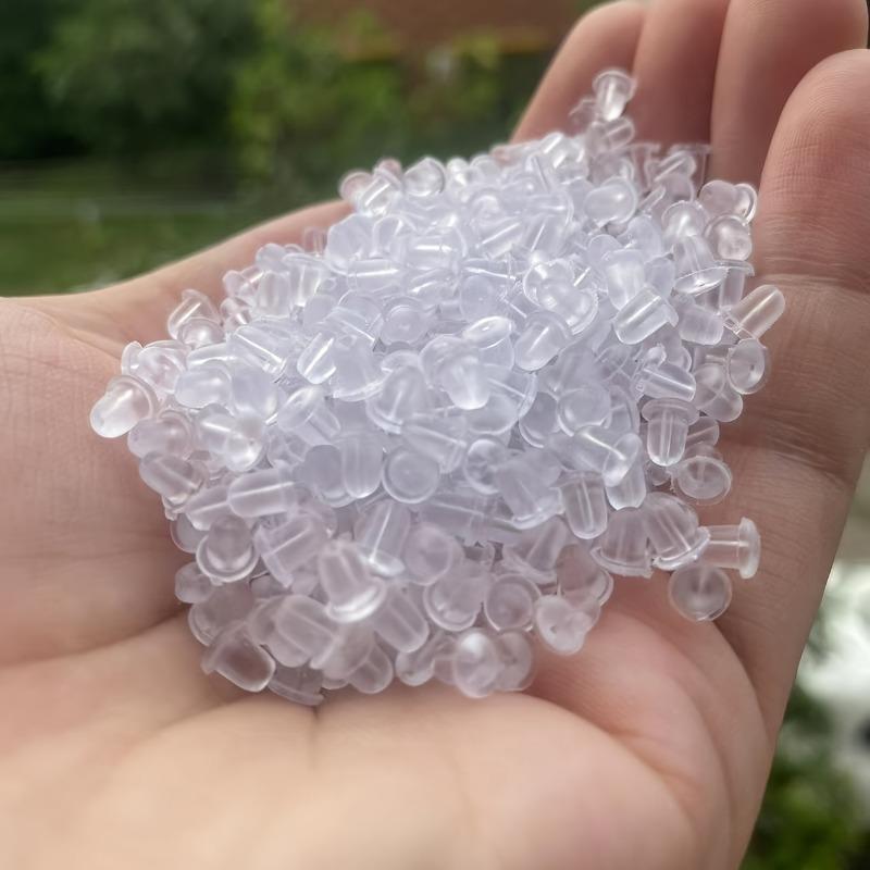 2000pcs Rubber Earring Back Silicone Round Ear Plug Blocked Caps Earring Stoppers For DIY Earring Parts Jewelry Making Decora