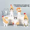 Mofusand Cat Dessert Fruit Shark Fried Shrimp Seafood Style Model Ornament