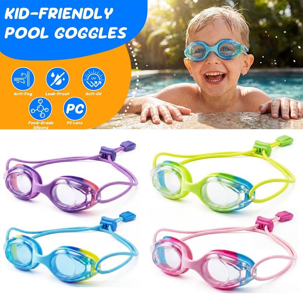 Clear Vision Swimming Glasses Anti-Fog Pool Goggles New Children Swim Goggles  for Toddler Kids 3-8