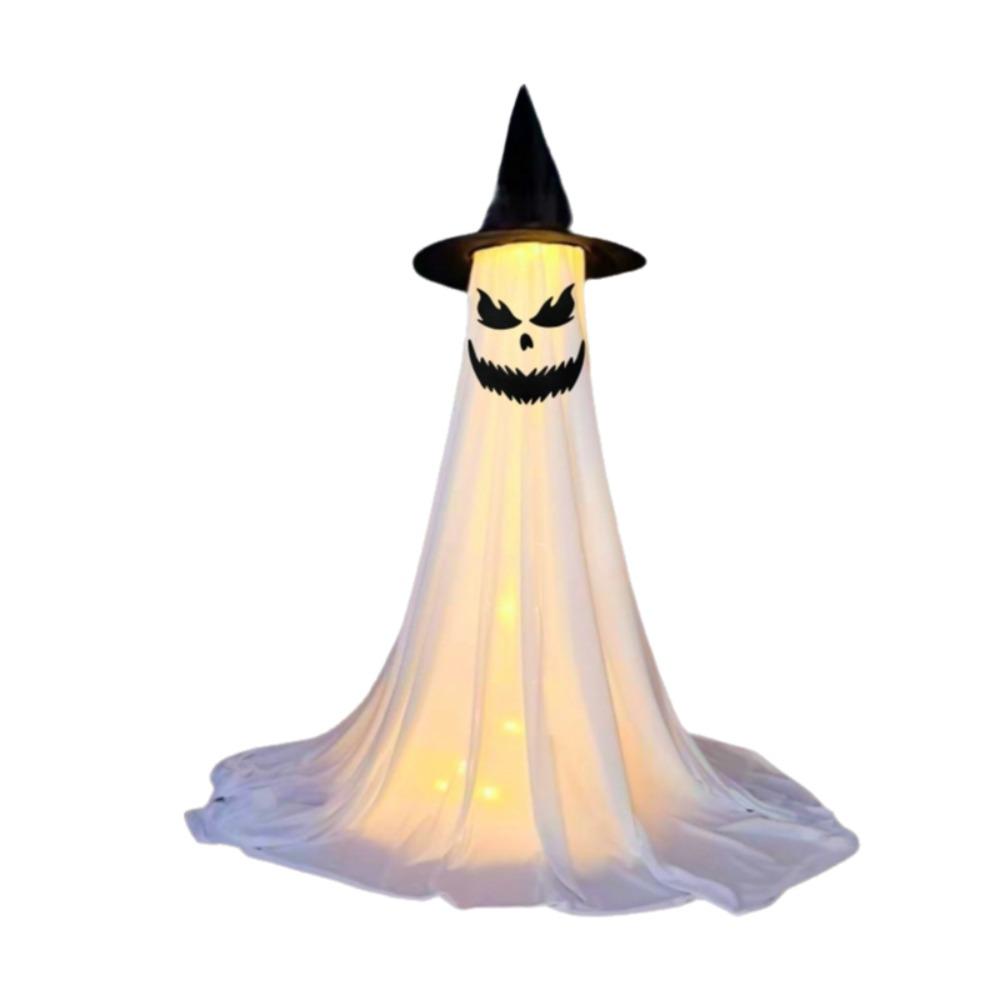 With Witch Hat Halloween Yard Ghost Ornaments Luminous LED Glow Specter Ornament  Outdoor Garden