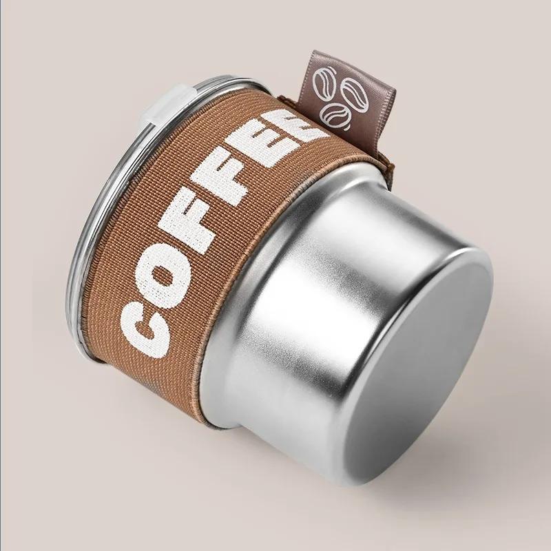 Creative 304 Stainless Steel Cup with Lid Large Capacity Insulation Cup Car Mounted Cooling Portable and Compact Coffee Milk Mug