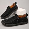 Winter New Men's Versatile Low-top Casual Leather Shoes Men's Large-size Soft-soled Soft-faced Lazy Shoes
