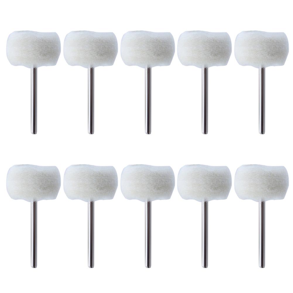 1-20PCS 3mm Polishing Wheel Shank Wool Polishing Abrasive Brush Grinding Buffing Wheel Hand Tools Polishing Rotary Tool