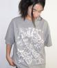 AMES-WORLDWIDE Rabbit Art Drawing Tee Gray