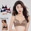 Women's Seamless Wireless Push Up Bra Anti‑sagging Solid Color Simple Daily Wear 32-38 A/B Cup