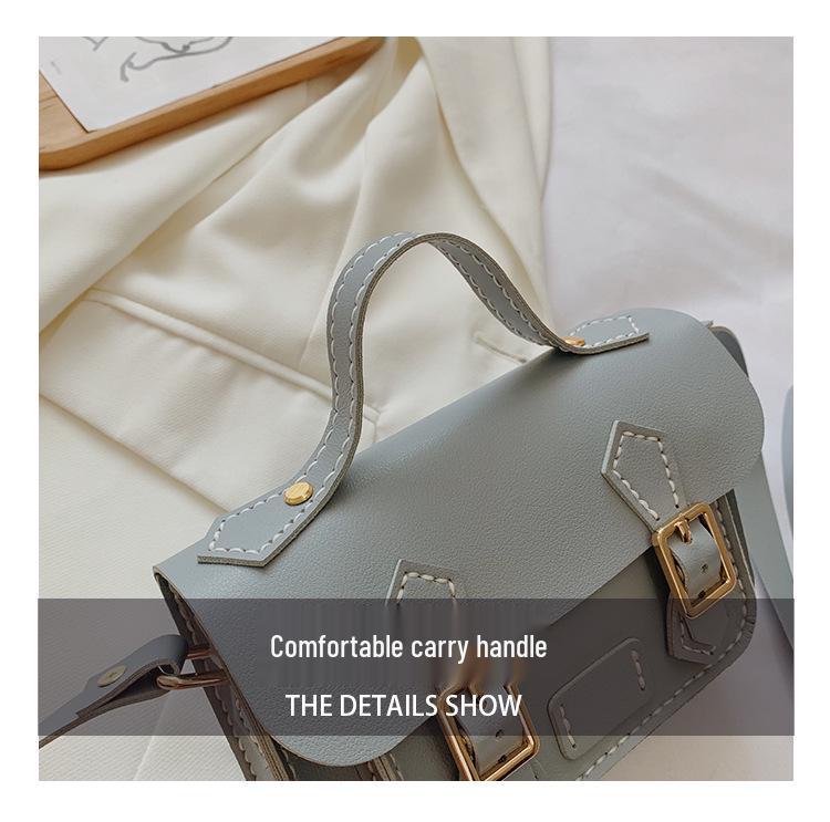 Cambridge DIY Handmade Color Block Woven Shoulder Crossbody Messenger Bag - Women's Trendy New Style