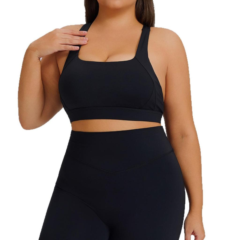 High-Impact Shockproof Sports Bra - Plus Size Elastic Yoga Vest