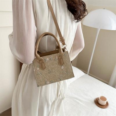 Woven Shoulder Bag For Women, Versatile Handbag, Fashionable Crossbody Bag, Small Square Bag