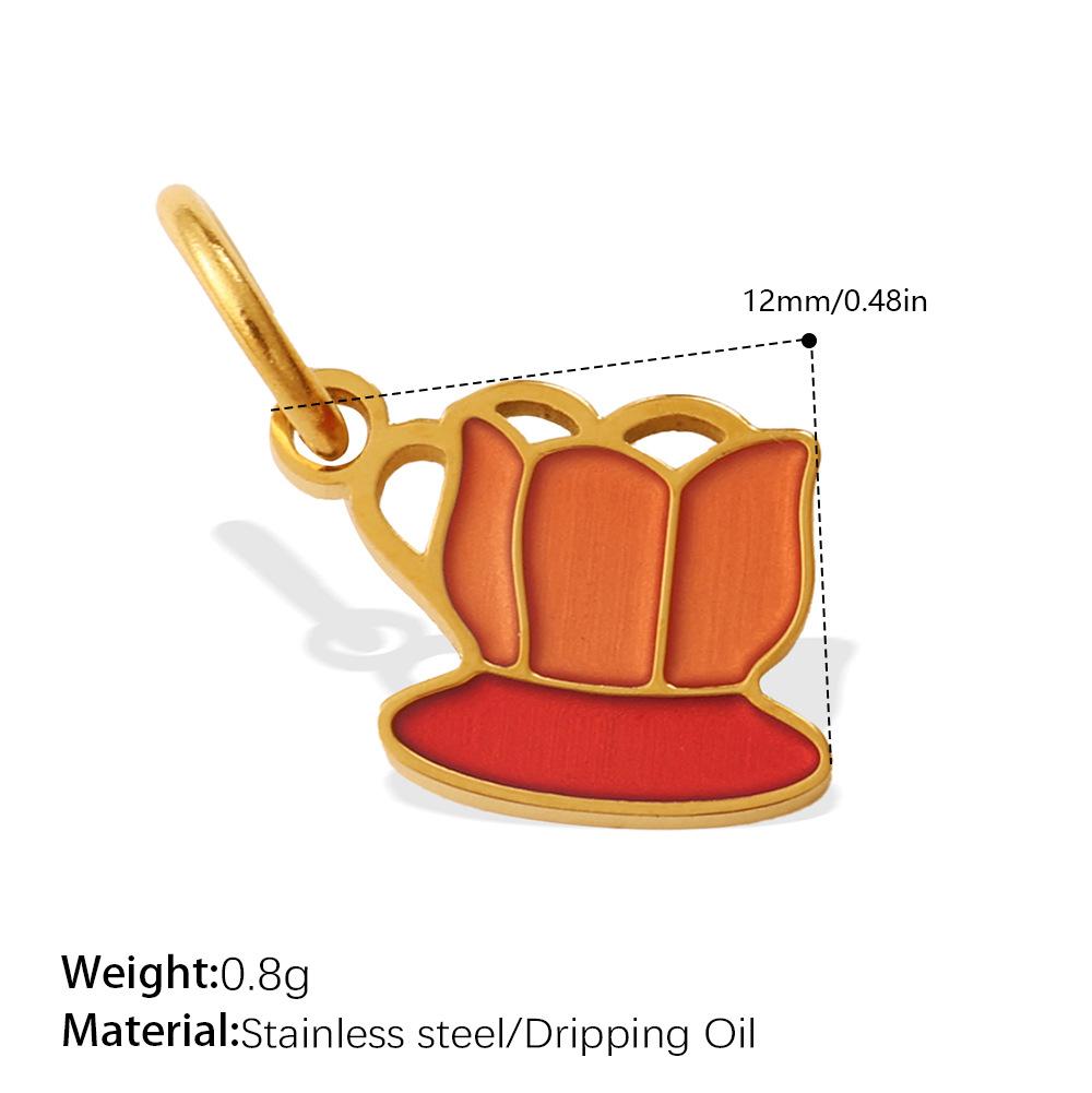 ins wind cute dripping drink shape pendant female personality small jewelry accessories