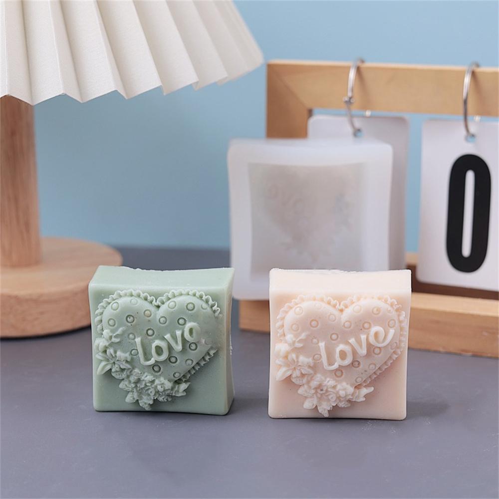 Chocolate Mold Rose Pattern Handmade Soap Moulds Silicone Mold Love Bouquet Design Aromatherapy Candle Mold For Gift Making Home