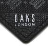 Daks Black Leather Dd Logo Keyring Dbho6e138bk