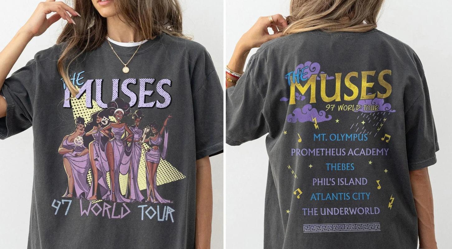 Retro Hercules The Muses 97 World Tour Comfort Color Shirt Retro Hercules Diva The Muses Song Concert S