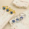 Gothic Adjustable Creative Bangle Zinc Zinc Alloy Blue Eye Ring New Demon Eye Bracelet  Daily Wear