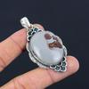 Friendship Day Sale Oval Coffee Bean Jasper Stone Ethnic Pendant Sterling Silver