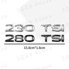 AABIO1 1Pcs 3D Metal Car Decor 300 330 380 280 230 TSI Emblem Badge Auto Bumper Trunk Sticker For Volkswagen Passat MK7 MK6 Jetta Polo