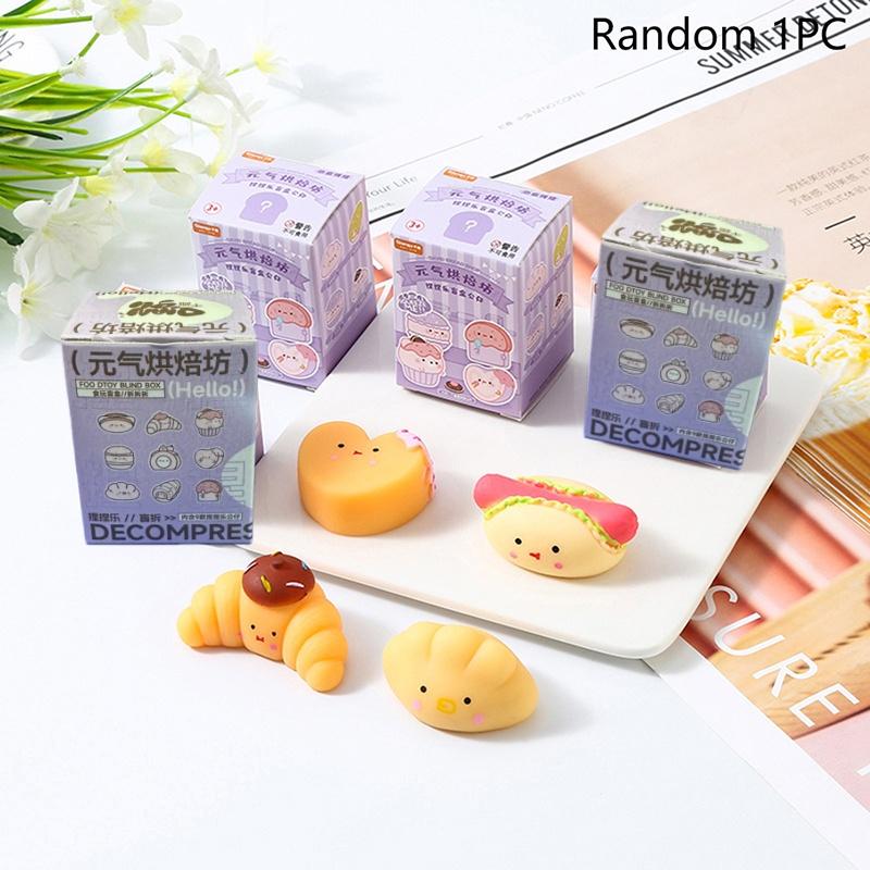 Funny Fidget Miniature Toys For Adults Or Children Mochi Decompressio Bake Mini Toys Squeeze Soft Sticky Stress Relief A1