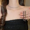 Luxury Shining Crystal Choker Necklace For Women Trendy Wedding Party Aesthetic Scene Charm Accessories Jewelry Gifts Decoration