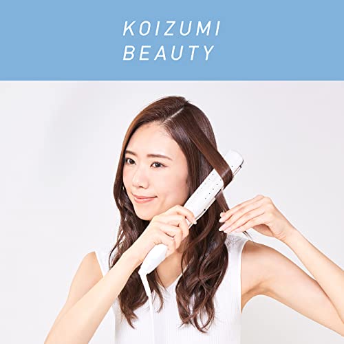 Kozumi Straightening Hair Iron, 13 Temperature Settings, Fast Heating, Negative Ion, International Compatible, White, KHS-8130/W