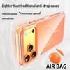 iPhone 17 Pro Max Color-Block Airbag Transparent Magnetic Case - New Anti-Fall Protective Cover