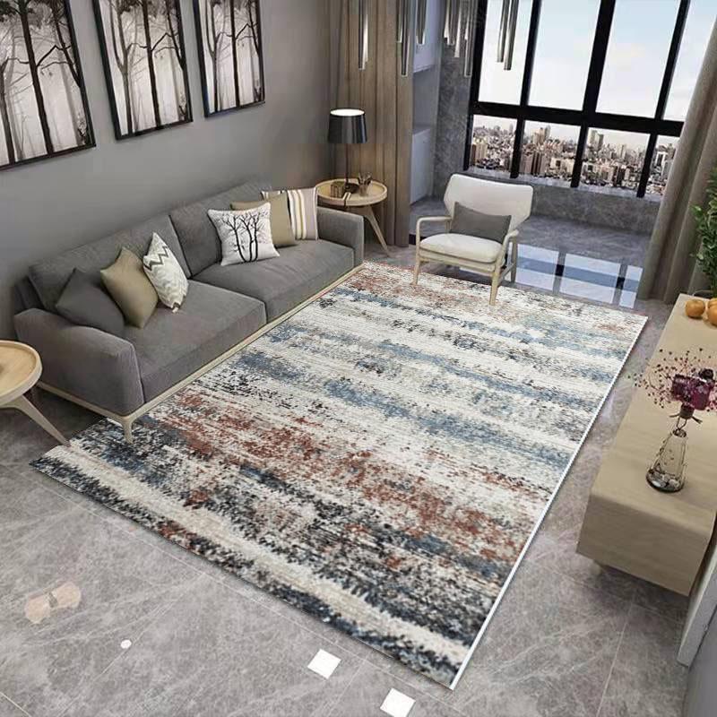 Chinese Ink Painting Living Room Decoration Carpet Abstract Art Geometric Bedroom Large Area Carpet