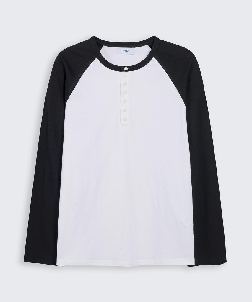 FRAGE Henley Neck Raglan T-Shirt