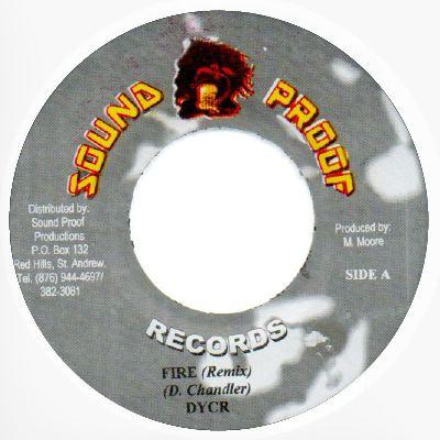 

7inch Record DYCR Fire Remix NONE Sound Proof Rec Jamaica Reggae Ska Dub Used