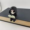 Creative Gothic Decoration Cartoon Reading Pose Ghost Statues Creative Cute Ghost Ornaments  Gifts
