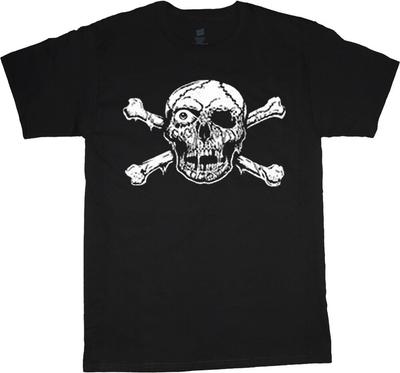 Mens Pirate Shirt Skull Crossbones Mens Graphic Tee Clothing Apparel Unisex T-Shirt