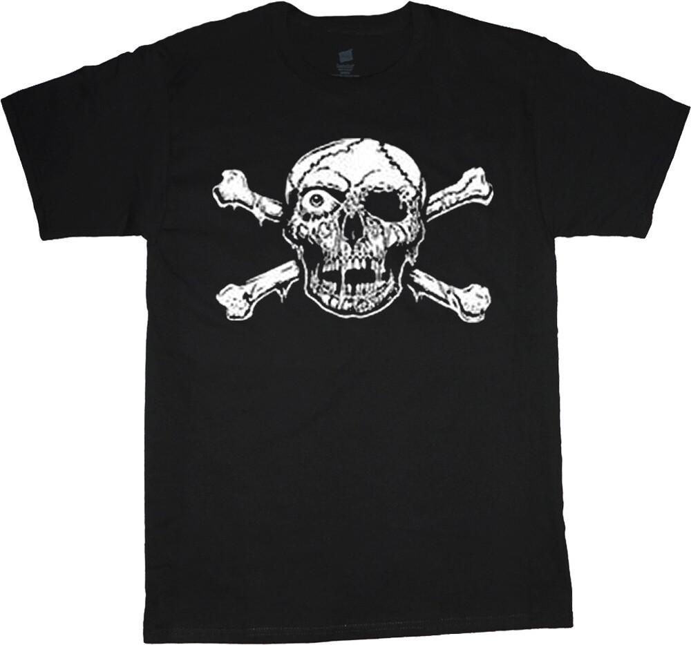 Mens Pirate Shirt Skull Crossbones Mens Graphic Tee Clothing Apparel Unisex T-Shirt S