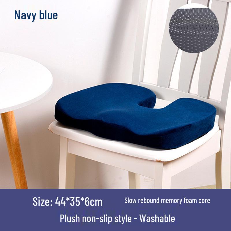 Thickened Memory Foam Seat Cushion for Long Sitting – Ideal for Students, Office Chairs, Dining Chairs, and Hip Protection.