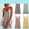 Women's Boho Sleeveless V-neck Floral Sundress With Premium Cotton Blend Fabric