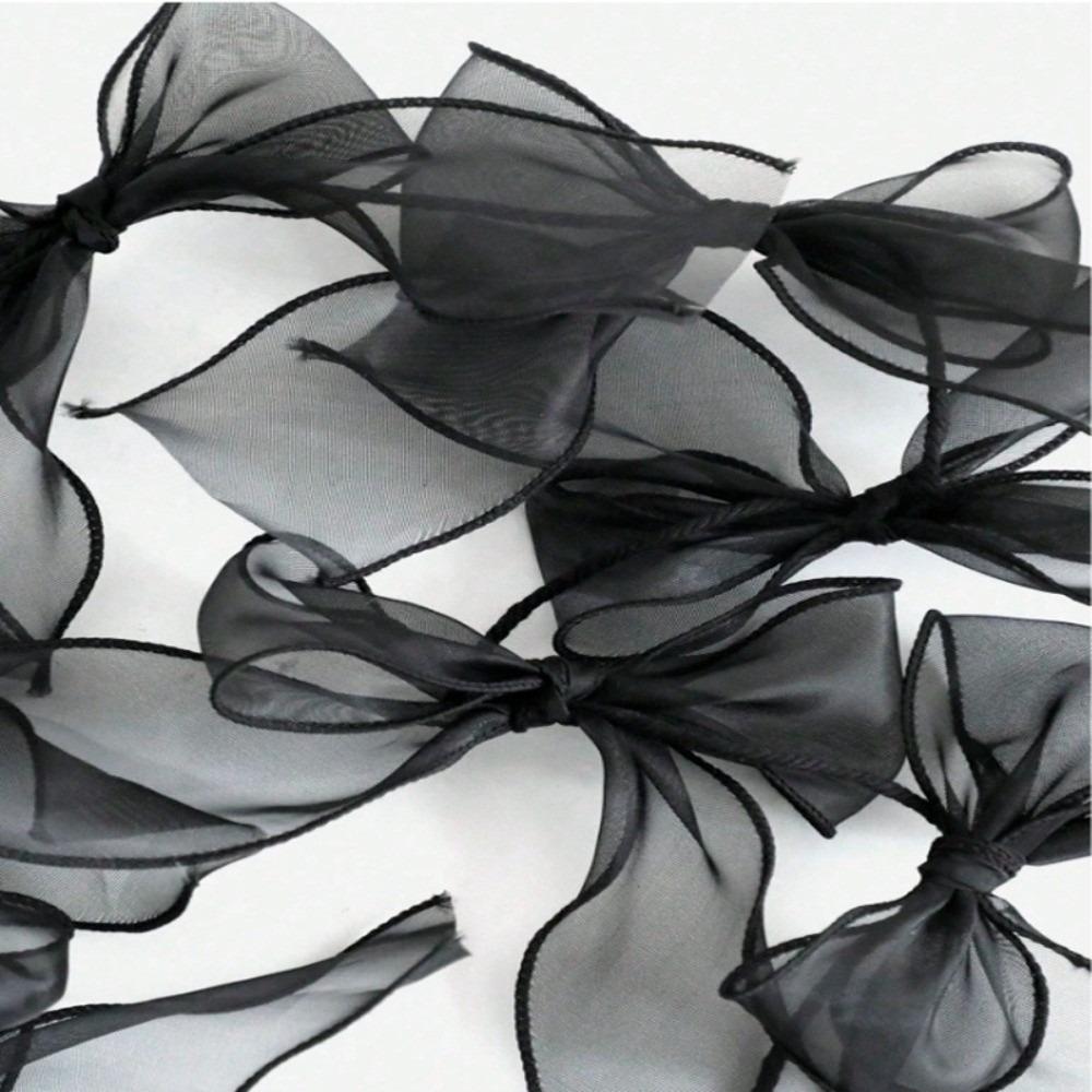 12Pcs Ribbon Bow Hanging Flags Sweet Hanging Banner New Bowknot Garland  Room Wall