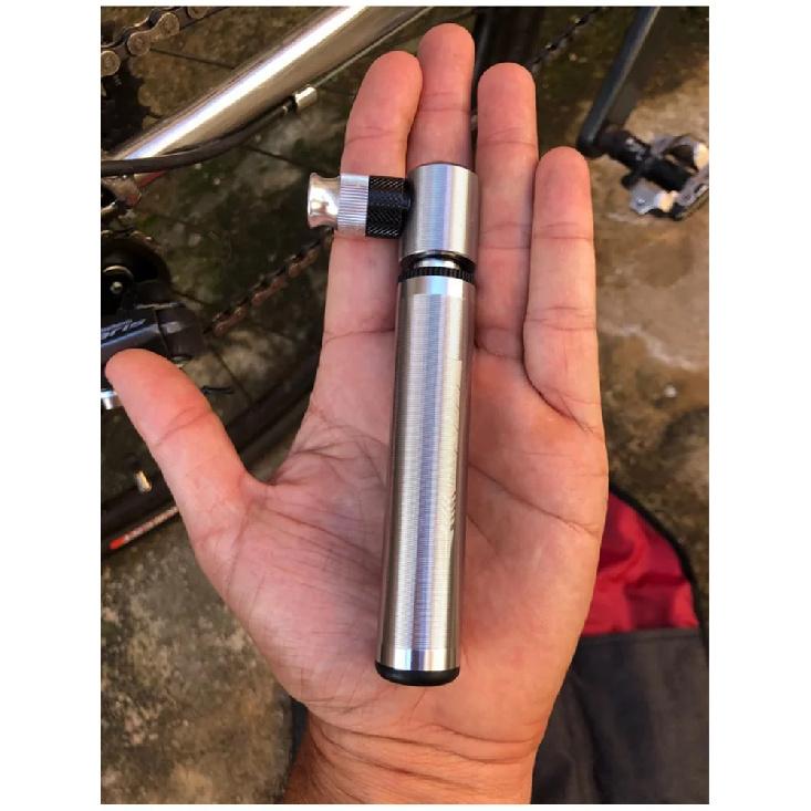 Mini Bicycle Pump Aluminum Alloy Cportable Hand Air Pump Ball Tire Pump Outdoor Bike Accessories Electric Cycling Scooter Road