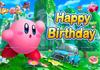 Ster Kirby Roze Held Achtergrond Cartoon Schattig Personage Kinder Verjaardagsfeest Decoratie Babyborrel Foto Banner Fotografie Props