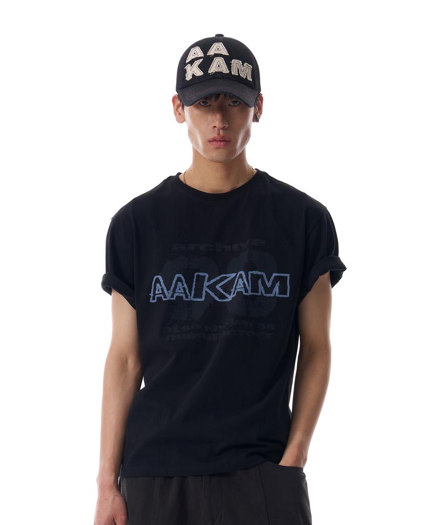 AAKAM Denim Trucker Cap (Black)